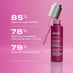 Close up of Murad Restorative cream and oil drops