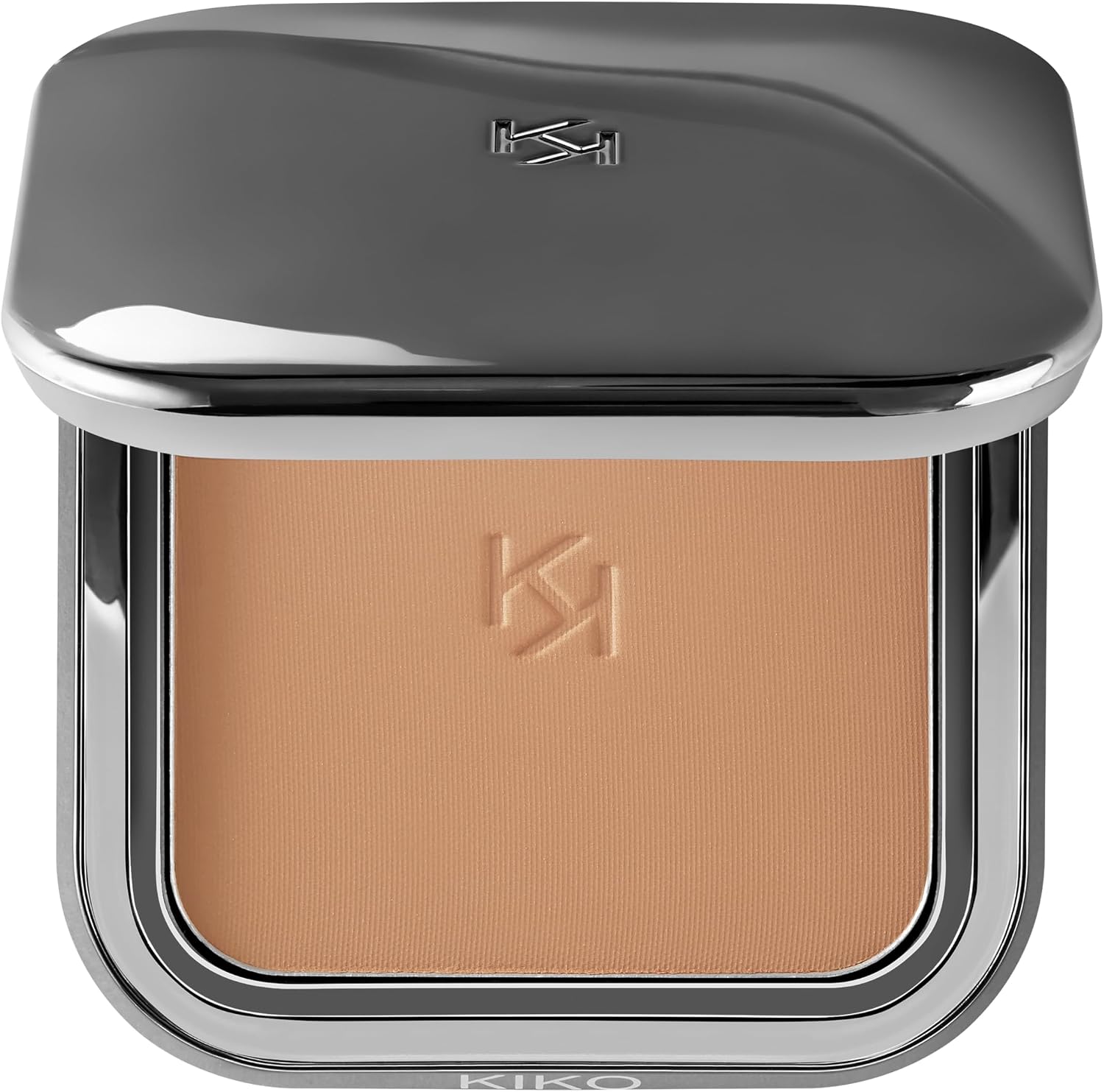 KIKO Milano Flawless Fusion Bronzer Powder 09 front view compact open showing the matte bronzing powder cake.