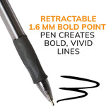BIC Glide Bold Blue Ballpoint Pens, Bold Point, 1.6mm, 4-Count Pack - Image 6