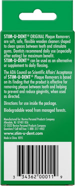 The Natural Dentist Stim-U-Dent Mint Dental Picks, Wooden Toothpicks for Food & Plaque Removal, Refreshing Mint Flavor, Travel-Friendly, 8 Packs of 25 (200 Picks) - Image 9