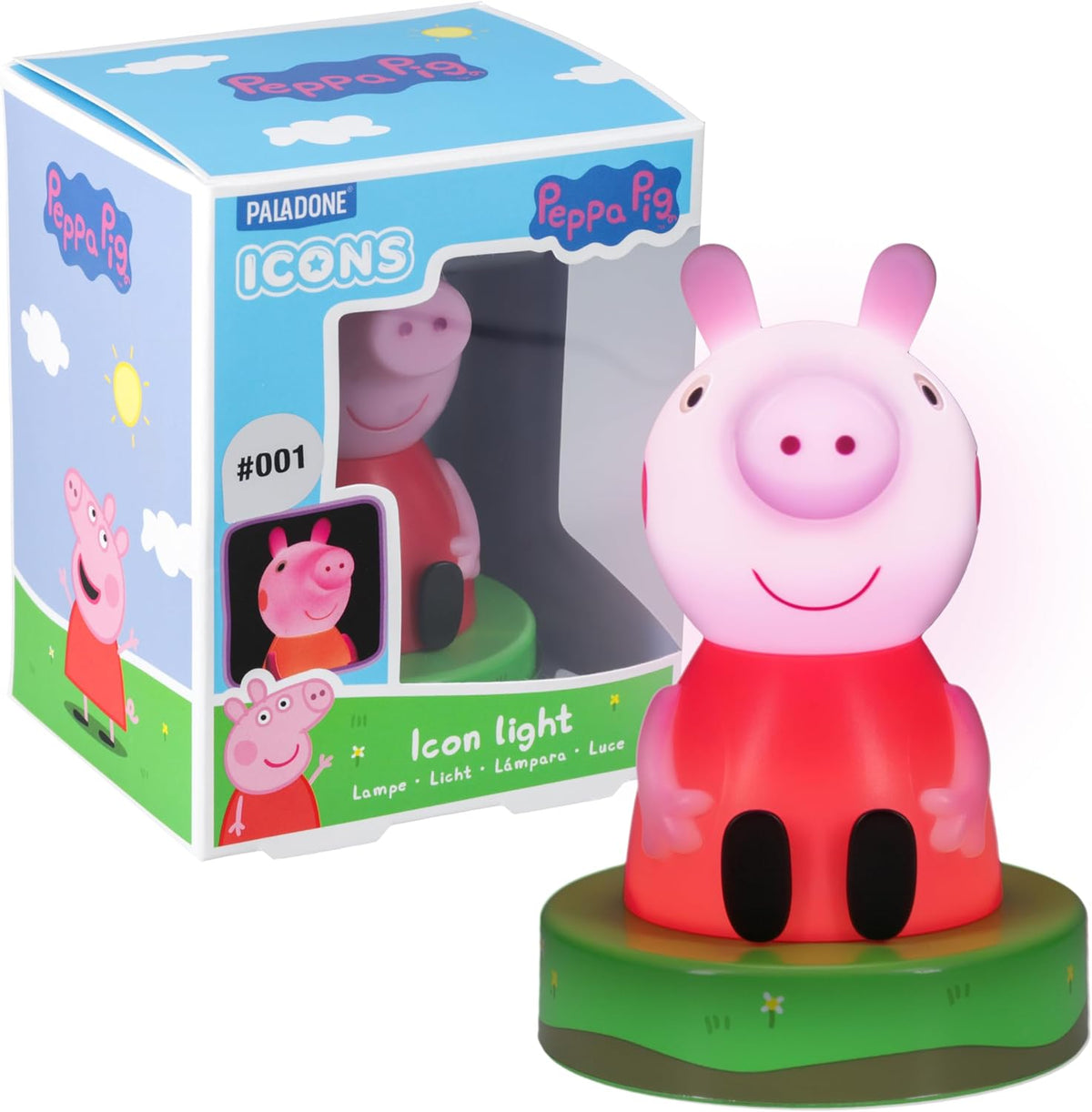 Paladone Peppa Pig icon light front view
