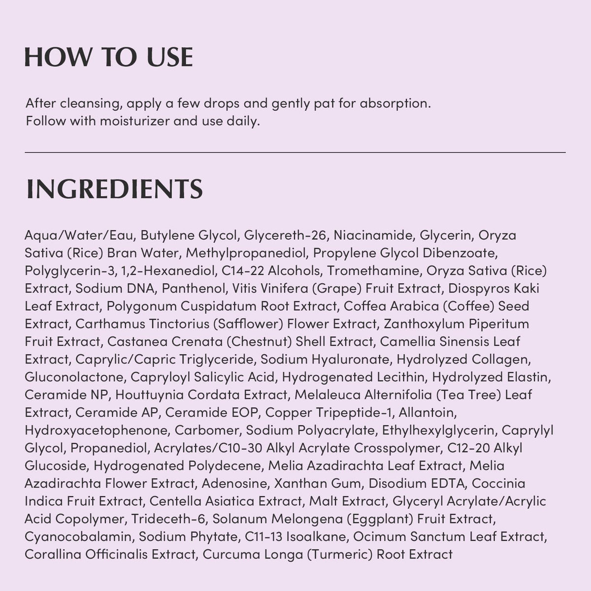 Eqqualberry Purple Pdrn Pore Minimizing Serum full skincare set view