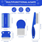Stainless steel fine tooth pet tear stain remover comb close up