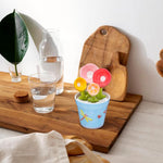 Ubamdom floral kitchen measuring spoons displayed on a countertop