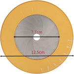 Adjustable iris aperture drawing tool in gold finish