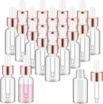 Didaey 200 Pcs 1/2/3/5/10/15 ml Mini Glass Oil Dropper Bottle Bulk, Clear Essential Small Empty Bottles Sample Containers Perfume Liquid Vials with Cap for Traveling (2 ml,Champagne Gold) - Image 12