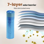 GKJ Cat Litter Trash Can Bags demonstrating the one pull seal mechanism
