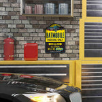 Open Road Brands Batman Batmobile sign showing pre-drilled mounting holes