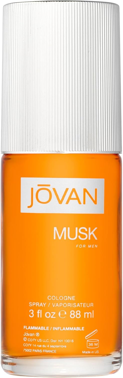 Jovan Musk classic masculine grooming product lifestyle shot