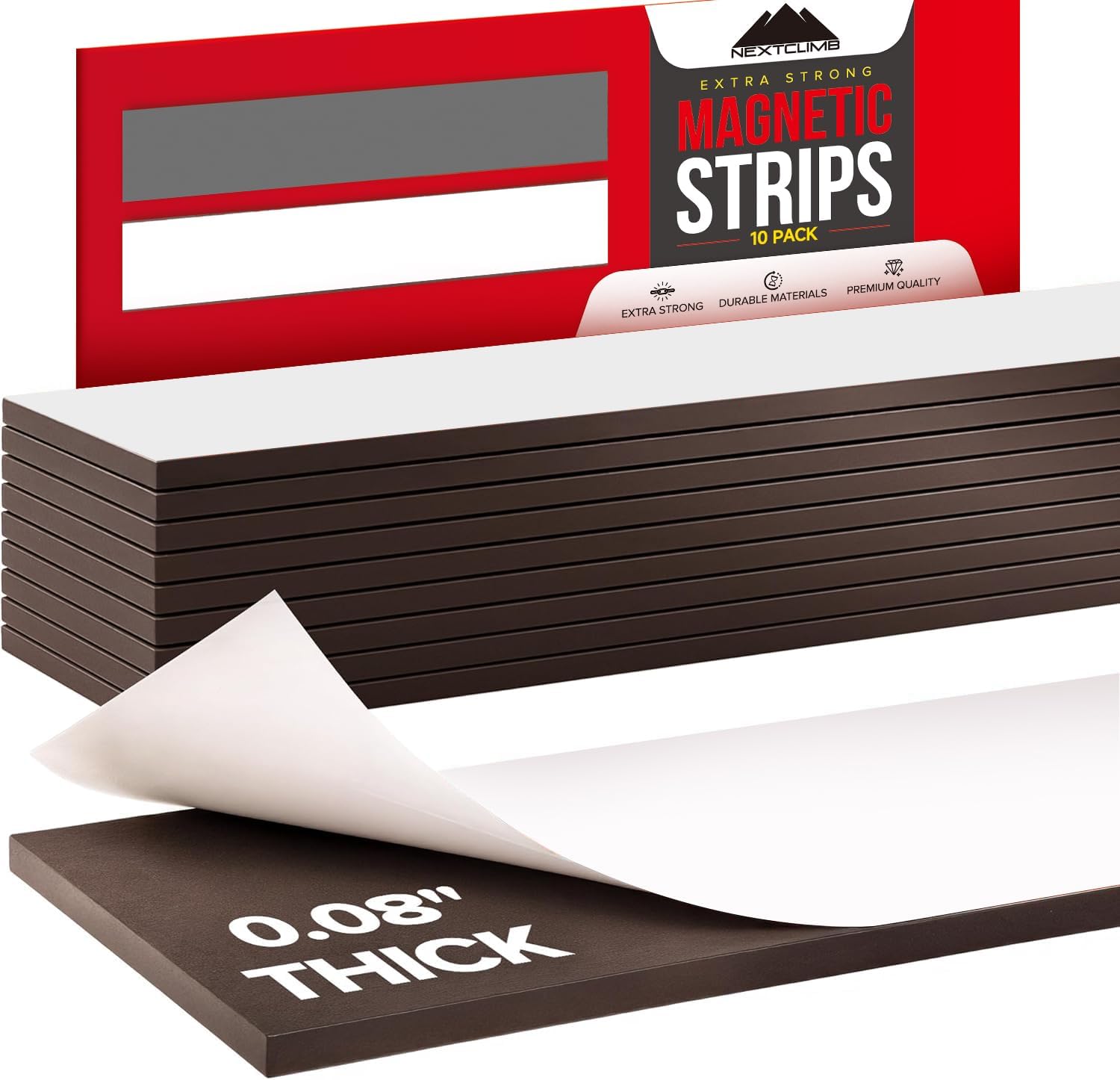 NextClimb magnetic tape strips front view packaging