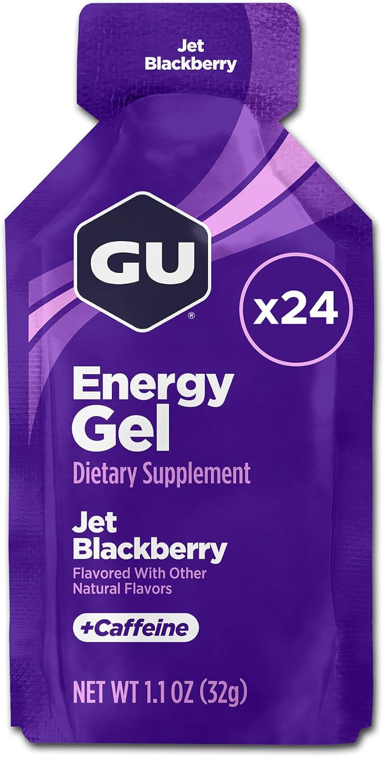 GU Energy Gel Jet Blackberry box front view authentic sports nutrition