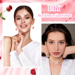 Resin heart craft charms for earring making