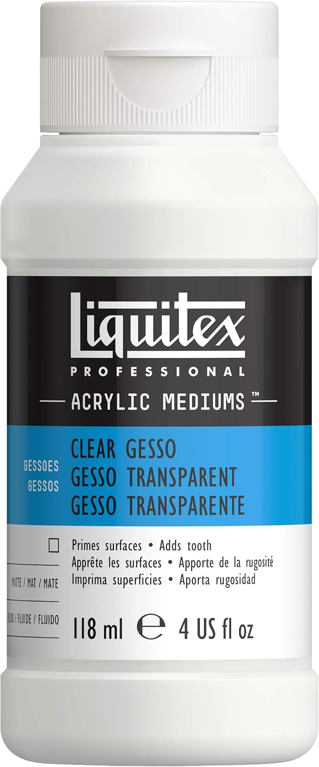 Liquitex professional clear gesso front view bottle
