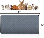 Two pack washable guinea pig pee pads set