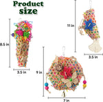 Interactive budgie foraging toy for mental stimulation and exercise