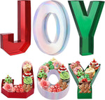 Dulefun Christmas fillable cardboard box front view showing JOY letters