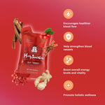 Korean Red Ginseng drink packaging displaying ingredients