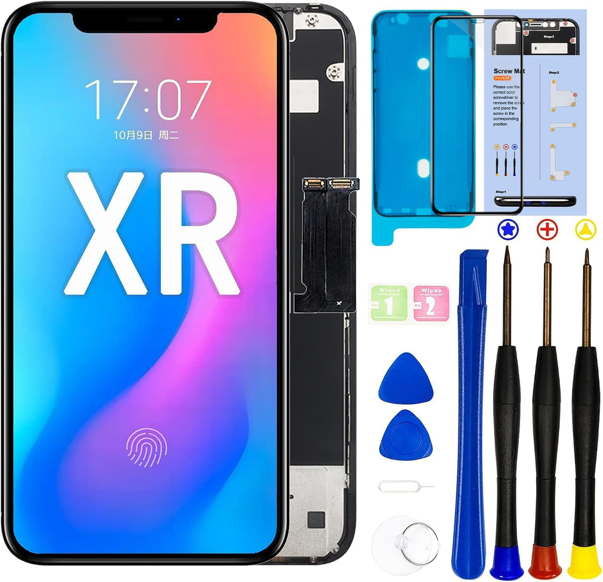 for iPhone 12/12 Pro Screen Replacement Kit | 6.1" Full HD,3D Touch LCD Display,TrueTone Programmable,FaceID Remains,Tools,DIY Install - Image 13