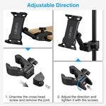LEKATO microphone stand tablet mount packaged for shipping