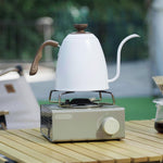 BariSmate pour over kettle on stovetop setup