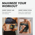 Sweet Sweat original scent sweat stick cream for targeting stubborn midsection areas