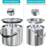 FiveHome double wall ice bucket showing interior