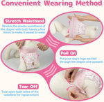 Dono Disposable Pull It Up Female Dog Diapers, 360 degrees Stretchy Waist Puppy Diapers, Super-Absorbent Doggie Diapers with Rapid-Dry Technology Leak-Proof Design for Doggy in Heat Period, S 10 Pcs - Image 9