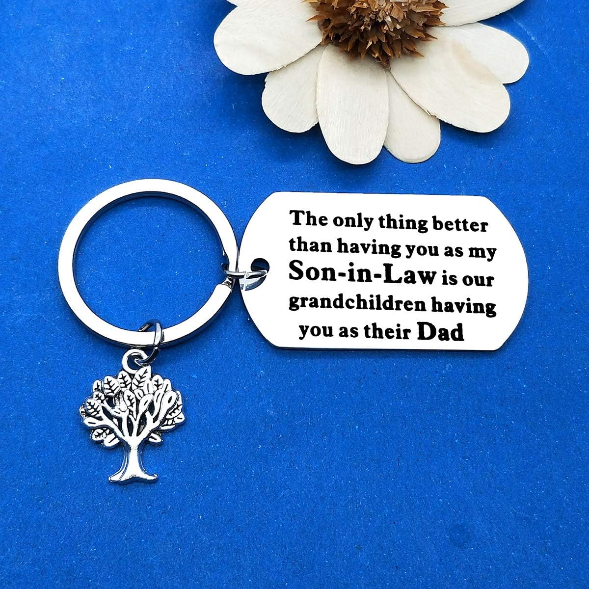 Dabihu keychain detail view of the family tree charm