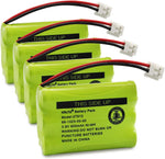 Kruta 27910 cordless telephone battery front view showcasing the green outer packaging and specs.