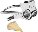 Küchenprofi stainless steel rotary cheese grater front view kitchen tool