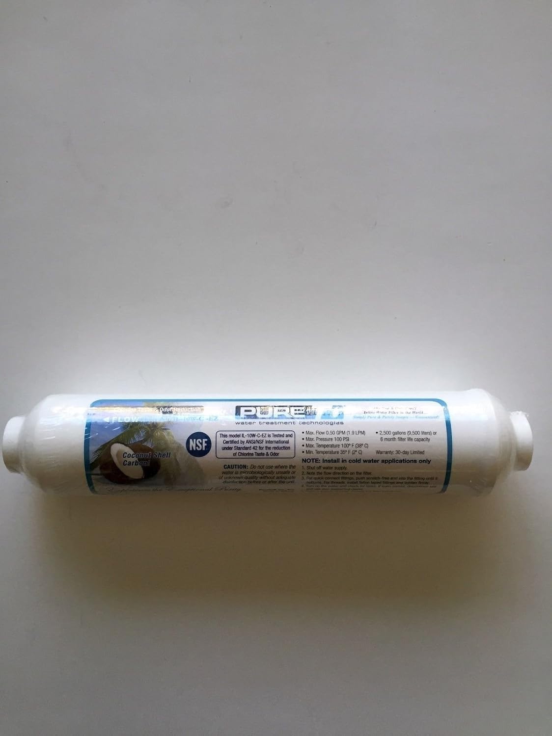 PureT IL-10W-C-EZ carbon filter front view