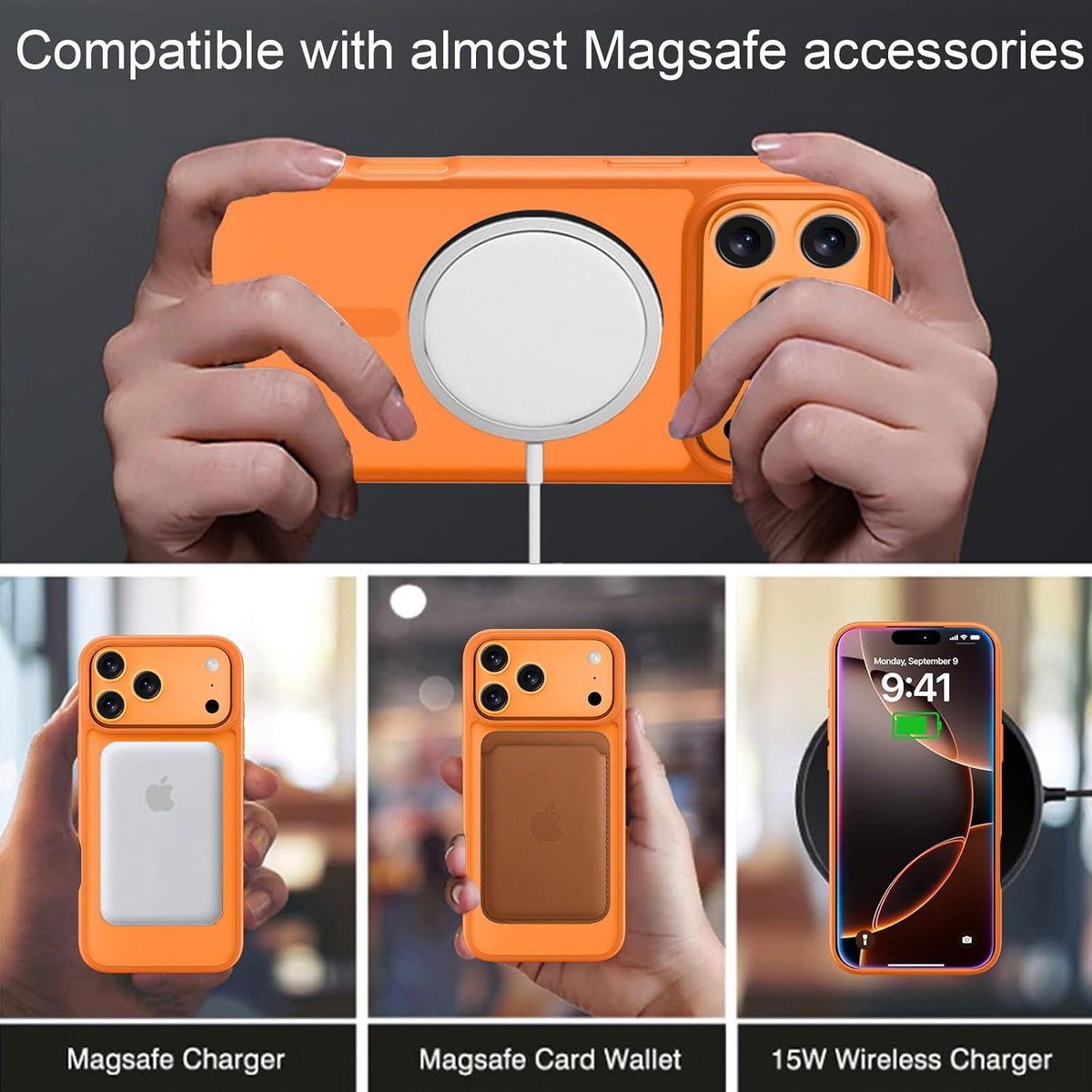 X-level translucent frosted phone cover wireless charging demonstration