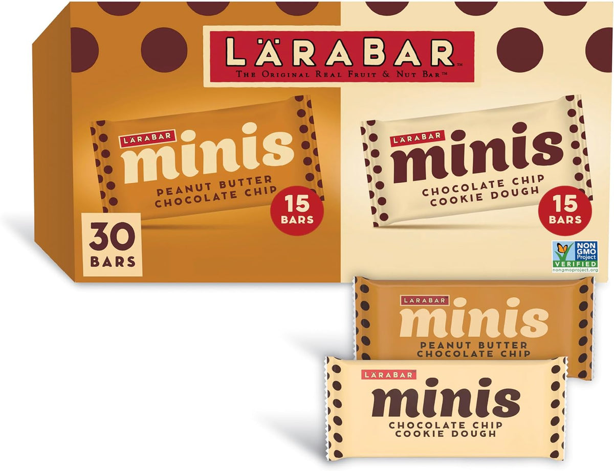 Larabar Minis Double Dark Chocolate Bars, Gluten Free Vegan Fruit and Nut Bars, 20 Bars, 15.6 oz - Image 14