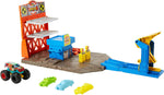 Hot Wheels Monster Trucks Blast Station Playset front view