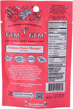 Authentic USA imported Gem Gem mango ginger chews for digestive comfort.