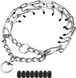 Prong Collars for Dogs, No Pull Dog Collar, Dog Training Collar for Large Medium Small Dogs, Stainless Steel Adjustable with Comfort Rubber Tips (Large, 4.0mm, 23.6-Inch) - Image 13