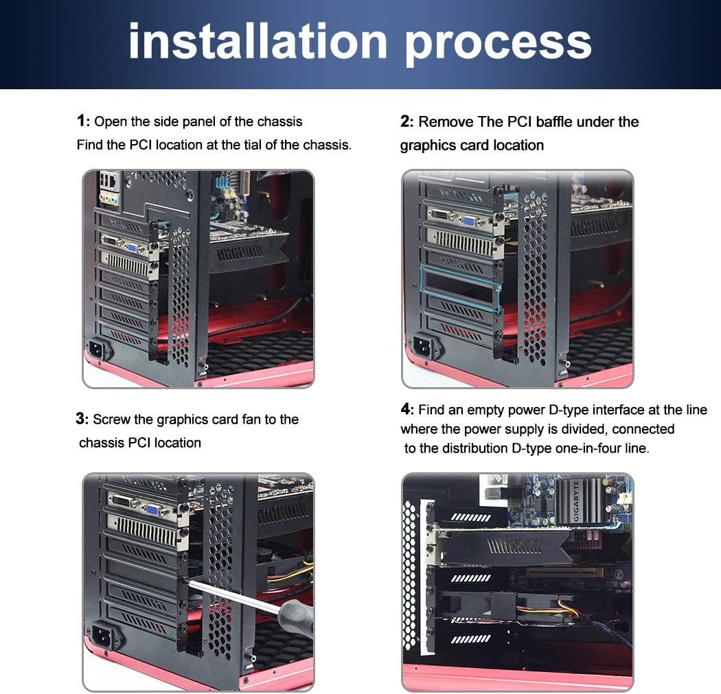 Wathai triple fan array packaging and included accessories layout