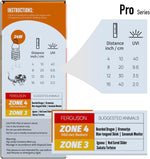 Side profile of the twenty four watt UVA UVB reptile light bulb