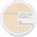 Maybelline full coverage powder foundation 312 Golden shade close up swatches