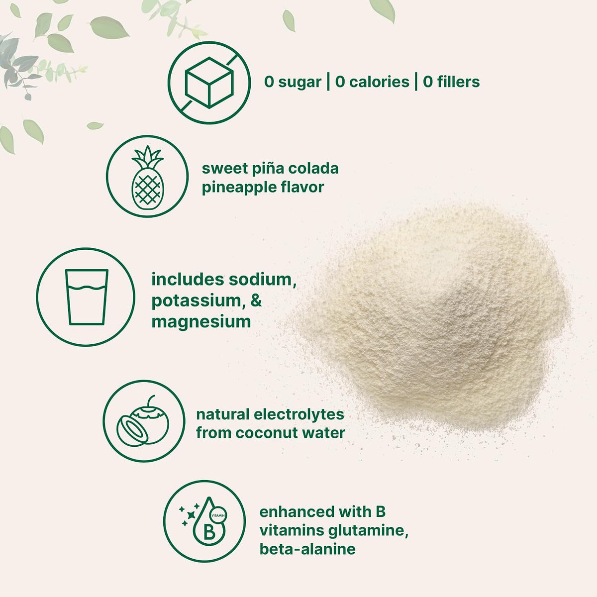 Micro Ingredients pineapple pina colada flavor powder texture close up