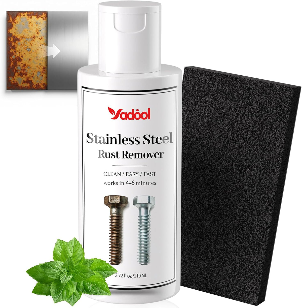 Yadool Stainless Steel Rust Stain Remover bottle front view