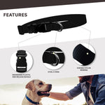 Waterproof polyester dog collar close up