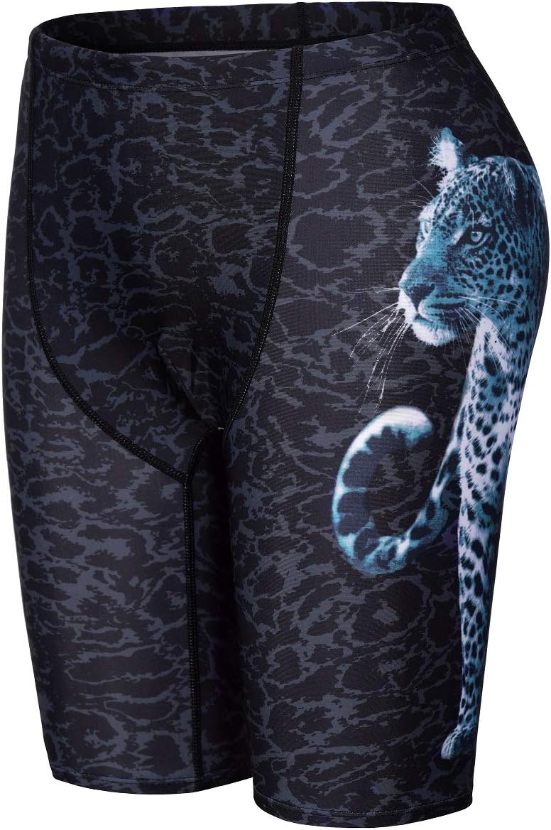 PIQIDIG athletic swimming shorts side profile showing stretch fabric