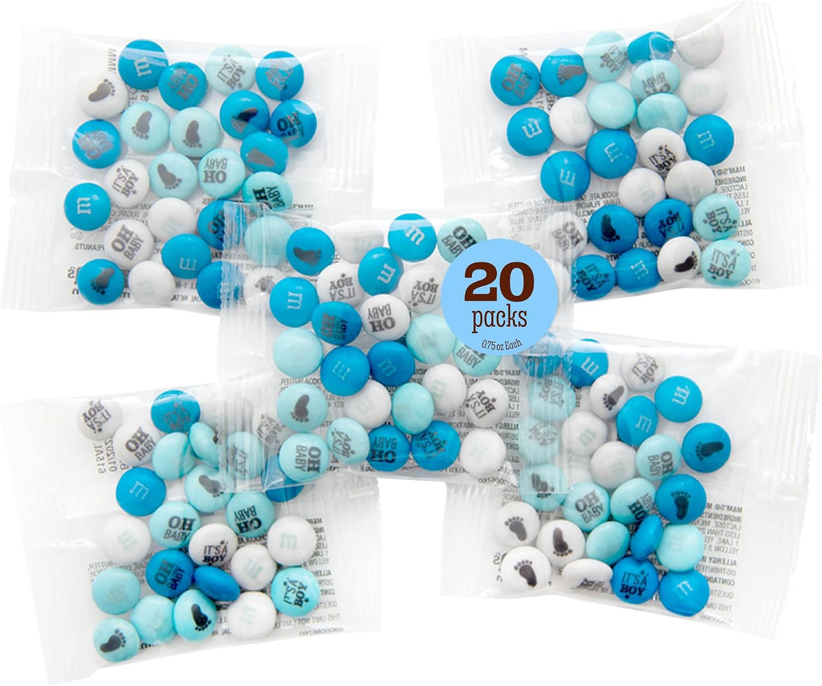 M&M'S It's A Boy Milk Chocolate Candy 2lb Bag with White, Light Blue, and Blue M&M'S for Baby Boy Showers, Gender Reveal Parties, and Baby Celebration Favors - Image 11