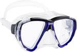 Cressi scuba mask silicone skirt closeup
