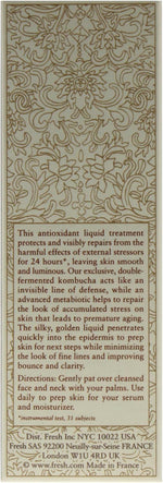 Fresh Kombucha Facial Treatment Essence retail box packaging