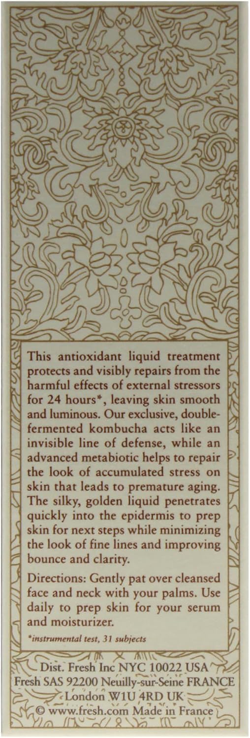 Fresh Kombucha Facial Treatment Essence retail box packaging