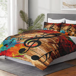 High-definition digital print detail on the WeCozy bedding fabric