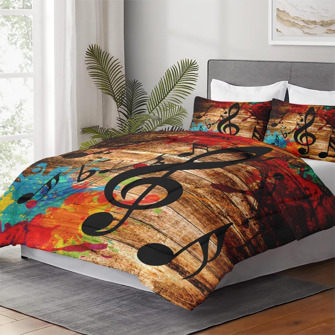High-definition digital print detail on the WeCozy bedding fabric