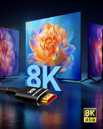 Snowkids 8K HDMI 2.1 Cable 12 ft, Non-Slip Nylon Braided, 48Gbps Ultra High-Speed HDMI Cables Cord, 10K 8K@60Hz, 4K@120Hz Compatible for TV/PS-5/X-box/Projector/Sound System & More - Image 9